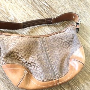 Coach authentic handbag purse / khaki